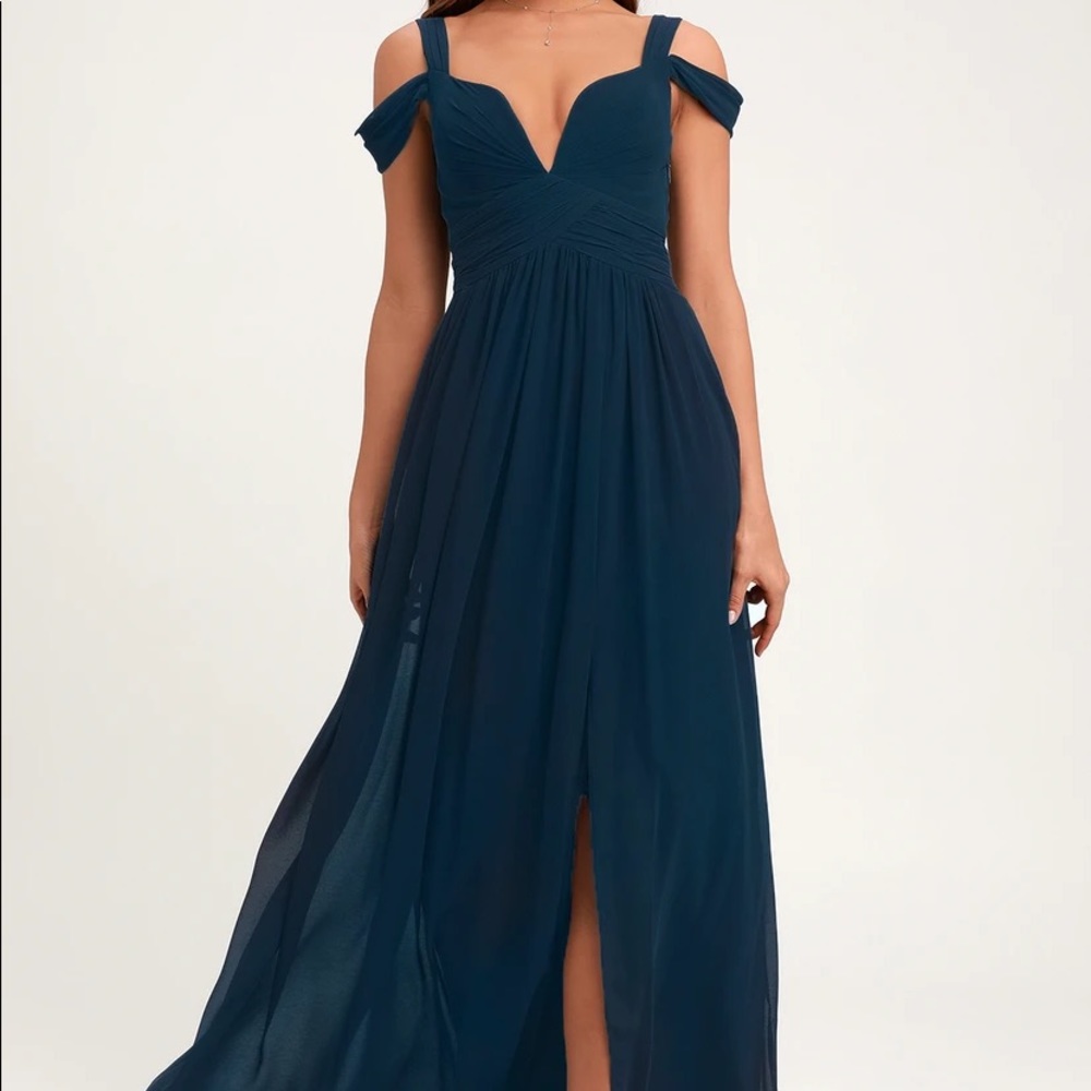 LuLu’s Navy Blue Formal Maxi Dress